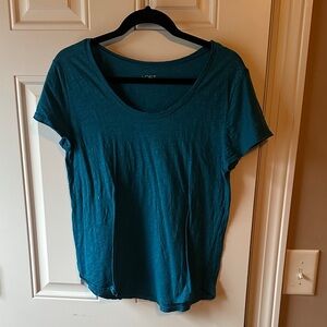 LOFT Teal Short Sleeve Tee